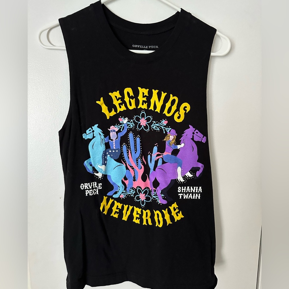 Orville Peck and Shania Twain LEGENDS NEVER DIE tank